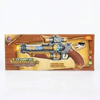Classic Light & Sound Vibration Toy Gun Set