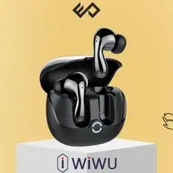 WiWU T32 ENC Plus Wireless Earbuds with 32dB ANC, Bluetooth 5.4 & 4-Mic ENC – Black