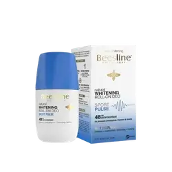 Natural Whitening Roll-On Deo Sport Pulse 48Hr Antiperspirant 50ml _ Beesline