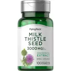 PIPING ROCK Milk Thistle Seed Concentrated Extract 100 Capsules