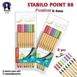 STABILO Fineliner 8pcs
