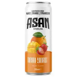 Asan sparkling Mango orange strawberry New York 330ml