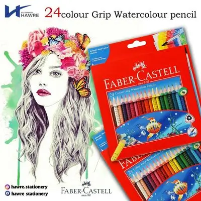 Grip Water Color Pencils-24 Colors