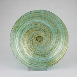 Golden Mansaf Plate, 33 Cm