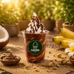 Soft Vanilla With Nutella Sauce