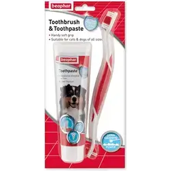 Toothbrush & Toothpaste Dog & Cat 100g