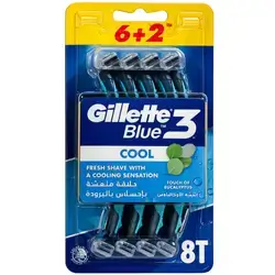 Gillette Blue 3 Cool Disposable Razor 8 Razors