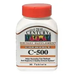 21 St Century C-500mg 30 Chewable Tablets