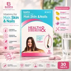 BARFA Health & Strength – Vitamins for Hair, Skin & Nails – 30 Tablets