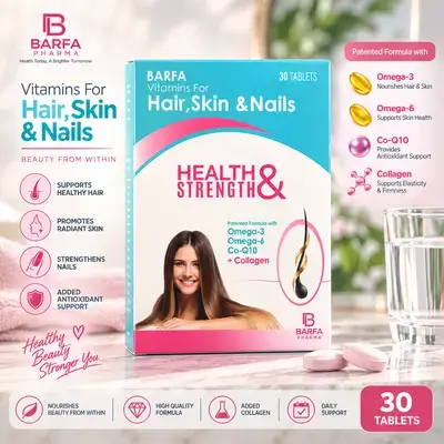 BARFA Health & Strength – Vitamins for Hair, Skin & Nails – 30 Tablets