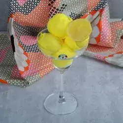 Scoop Ice Cream With Limon Flavor