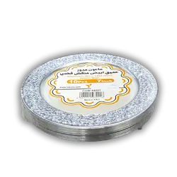 10 round gold plates
