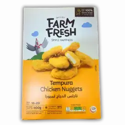 Chicken Nuggets Tempura Farm Fresh 400 gm.