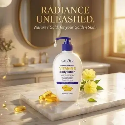 SADOER Evening Primrose Vitamin E Body Lotion (400ml)