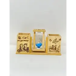 Hourglass Pen Holder (2 Compartments)