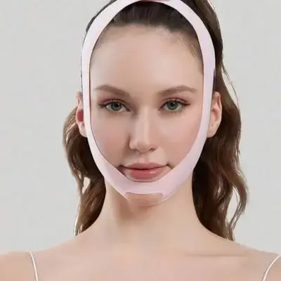 1pc Women Elastic V-Shaped Face Lift Sleeping Mask