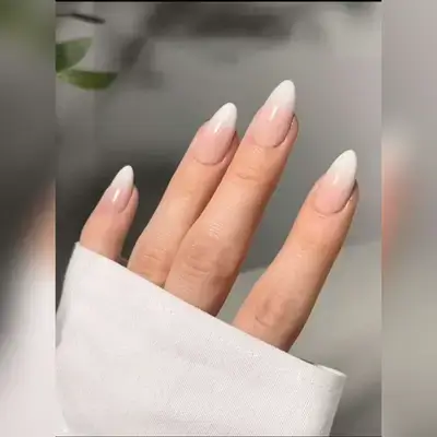 24pcs/Set New Arrival Gradient Pink Almond Shaped False Nails
