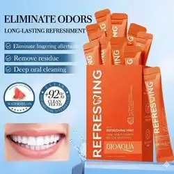 BIOAQUA Refreshing Watermelon Mint Oral Rinse (20 Sticks x 10ml)