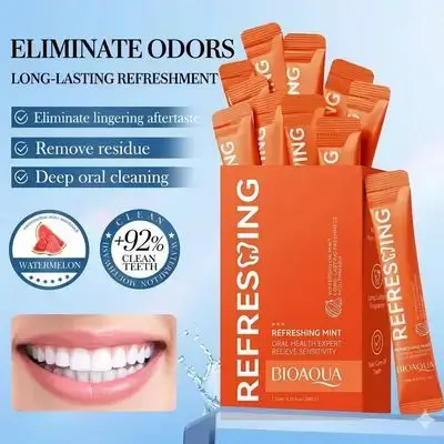 BIOAQUA Refreshing Watermelon Mint Oral Rinse (20 Sticks x 10ml)
