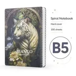 Hardcover Spiral Notebook – B5 | 100 Sheets