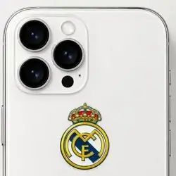 Sticker on the back of the phone