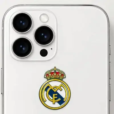 Sticker on the back of the phone