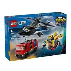 60462 City Helicopter, Fire Truck & Submarine Remix