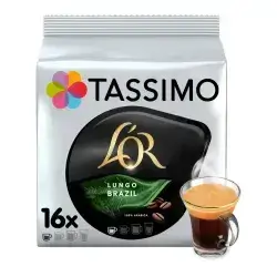 TASSIMO L'OR Lungo Brazil Capsules – 16 Capsules