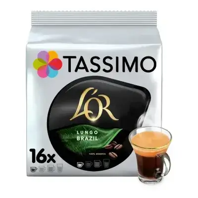 TASSIMO L'OR Lungo Brazil Capsules – 16 Capsules