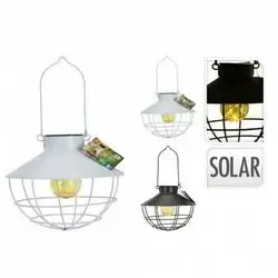 Solar Bulb Lantern Metal 2Ass