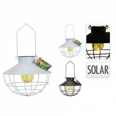 Solar Bulb Lantern Metal 2Ass