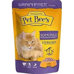 Pet Bees with Salmon in Jelly