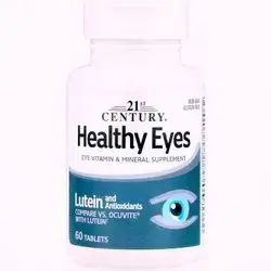 Healthy Eyes with Lutein, zinc, copper, Selenium, Vitamin e, vitamin c, vitamin a, Calcium, eye health, eyes, blue light, 60 Tablets Lutein, ocuvite