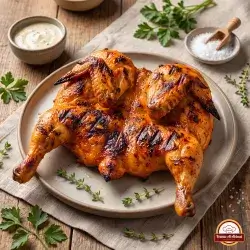 Charcoal Grilled Whole Chicken