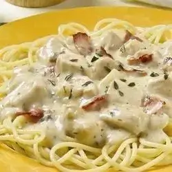 Chicken Alfredo Spaghetti