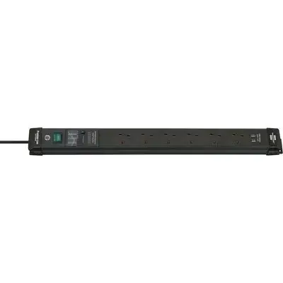 Extension Lead 6 Way +2 Usb With Surge Protection 3M