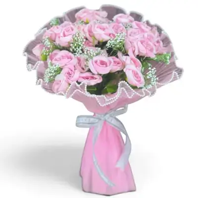 The flower is artificial, not natural