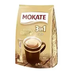 Mokate 3In1 Coffee Latte 10 Pcs