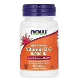 vitamin d3 5,000 iu ( bone & immune health ) supports healthy teeth , promotes muscle health 30softgels