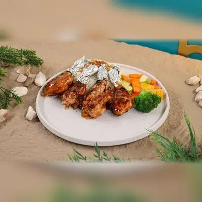 Grilled Chicken Thighs with Rice