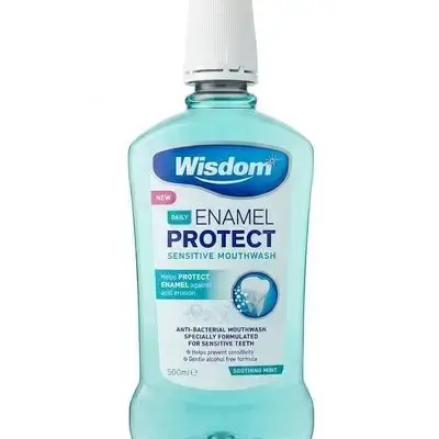 Wisdom Daily Enamel Protect Sensitive Mouthwash.