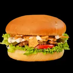 Spicy Mexican Meat Burger With Doritos