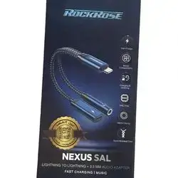 Rockrose Nexus SAL (Lightning to Lightning + 3.5mm Audio Adapter)