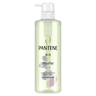 Micellar Detox & Moisturize Waterlily Extract Scalp Shampoo 530ml _ PANTENE