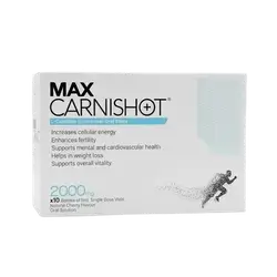 Max Carnishot L-Carnitine 10 Bottles Of 11ml Single Dose 2000mg _ Bioextra