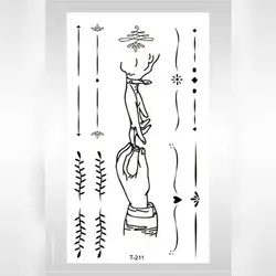 1 Sheet connection hands temporary tattoo female lower back tattoos