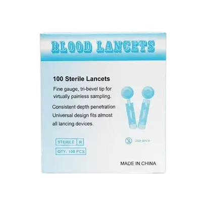 Blood Lancets 100 Sterile Lancets