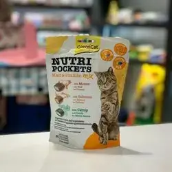 Nutripockets With Beef, Salmon, Catnip & Vitamins 150g