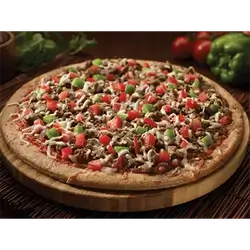 Beef And Vegetable Pizza - Large