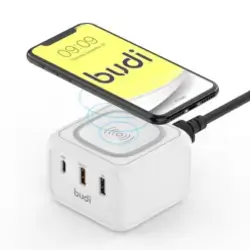 Budi Wireless Charger With Pd+2USB-Charging Station /36W